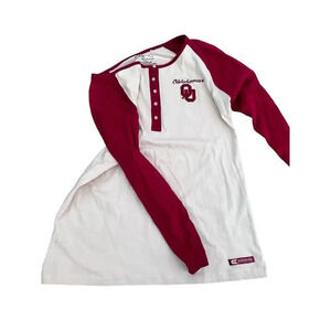 Colosseum Athletics Oklahoma Sooners Henley Shirt Size XL